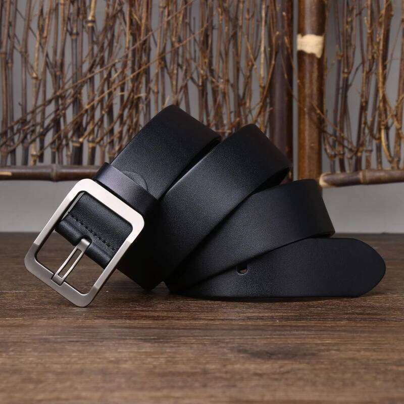 A men, simple and versatile, student black needle buckle, personalized decoration, belt for women plus size Y260225