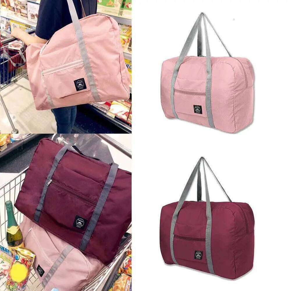 Foldable Women's Waterproof Storage Portable Carry-on Clothing Travel Duffel For Airline Oxford Cloth Bag Y260225