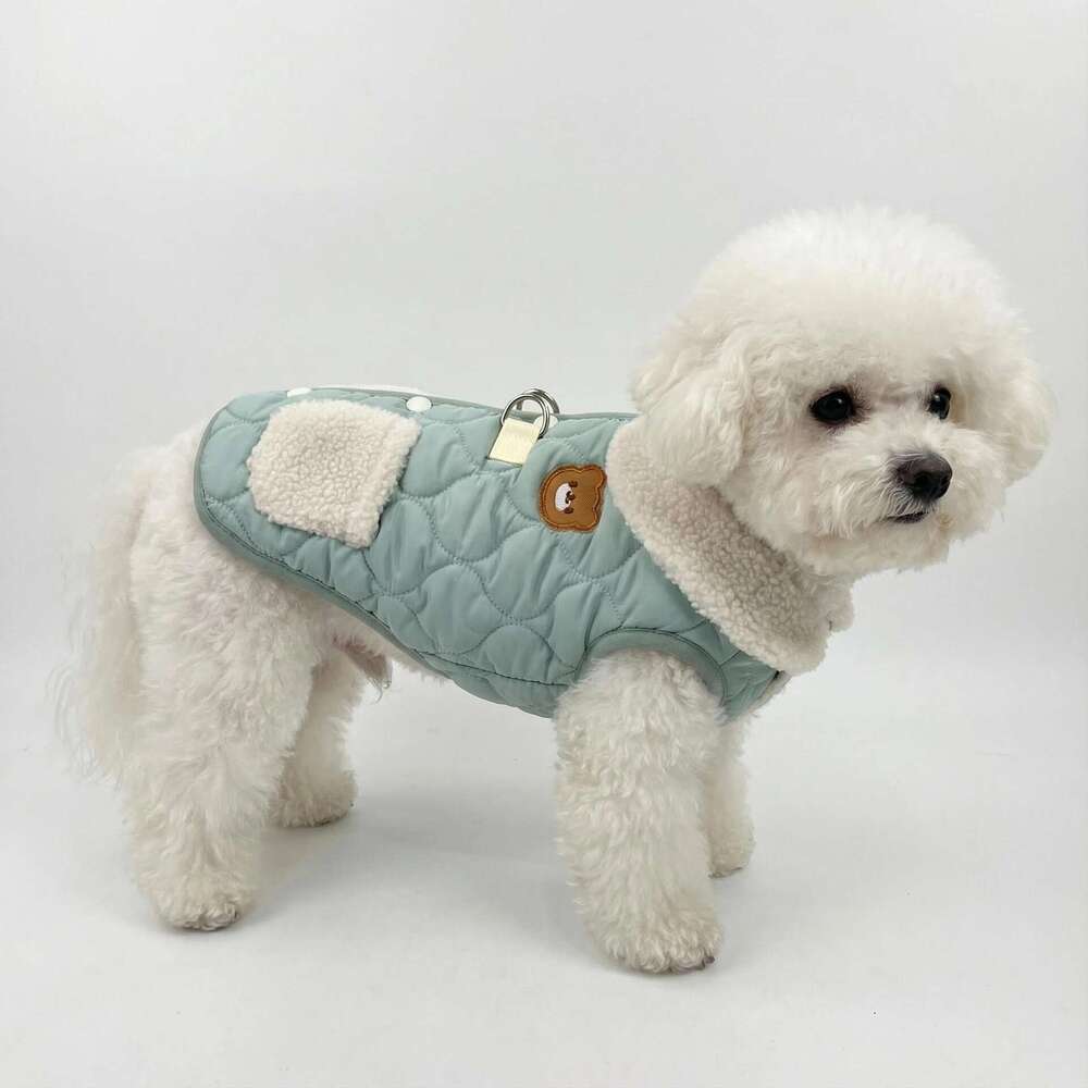 Famous brand Cross Border Vest Style Cute Small Dog Winter Puppy Teddy Spring Autumn Pet Cotton Clothes pupakaIK