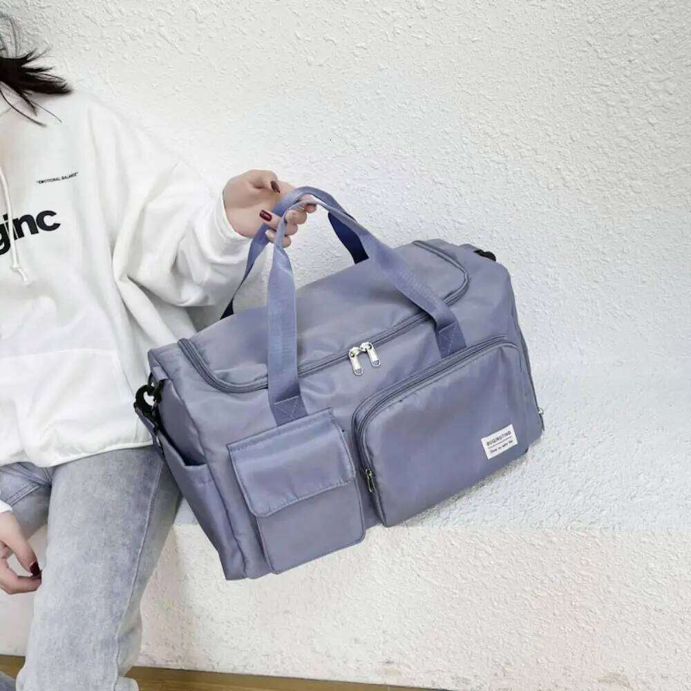 Oxford Travel Luggage Foldable Short Distance Nylon Duffle Bag Multi-functional Multi Layered Large Capacity Handbag Girl Y260225