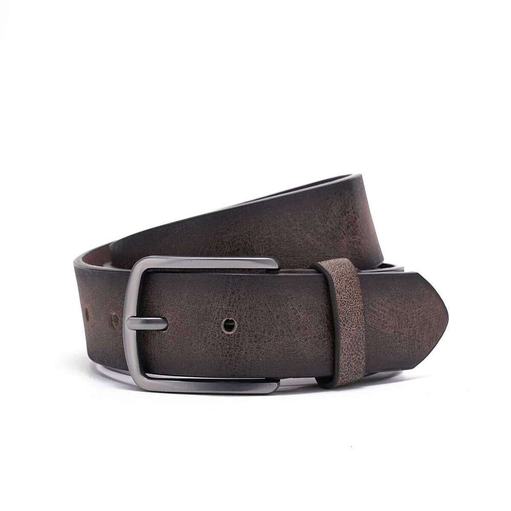 A men's PU belt suitable for leisure business gifts send a perforated nail Y260225
