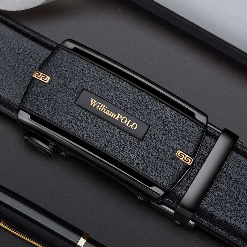 Men's automatic buckle fashionable versatile waist belt, personalized and casual pants belt Y260225