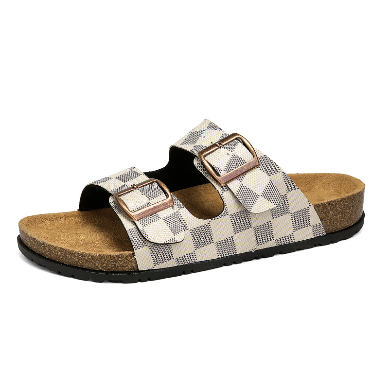 Free Shipping 2026 Summer New Casual Fashion Designer Slippers Flat Bottom Double Button Thick Bottom Sandals for Men and Women