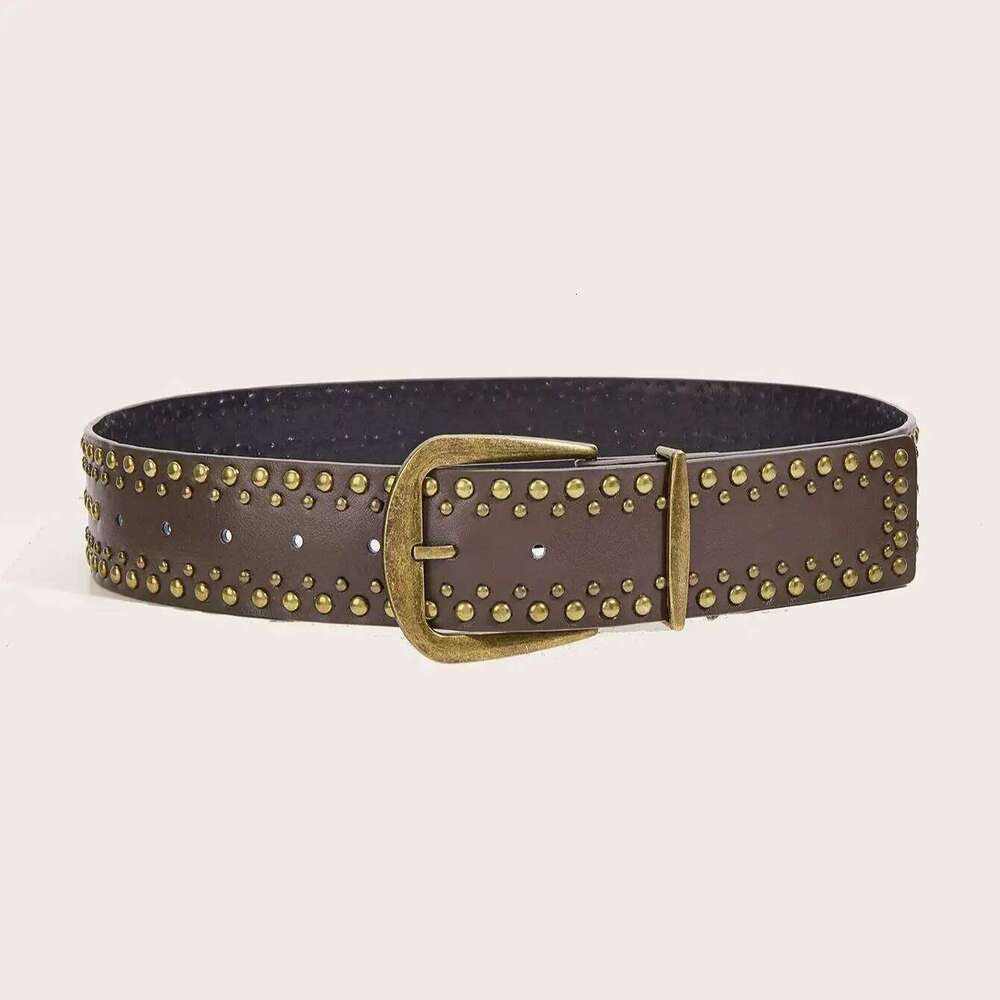 Unisex Rivet Pin Buckle Belt - Stylish & Versatile Y260225