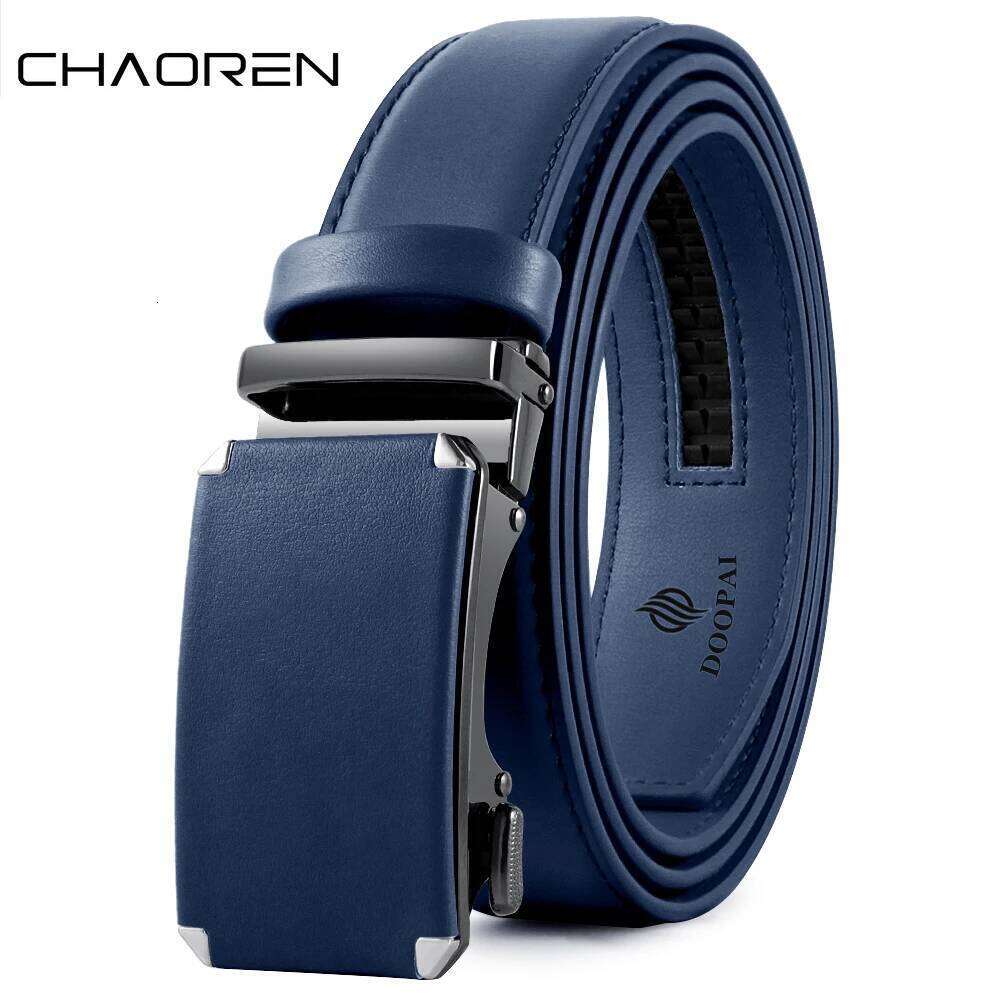 CHAOREN Fashion Genuine Leather Belt for Men Automatic Adjustable Waistband Business Belts Y260225