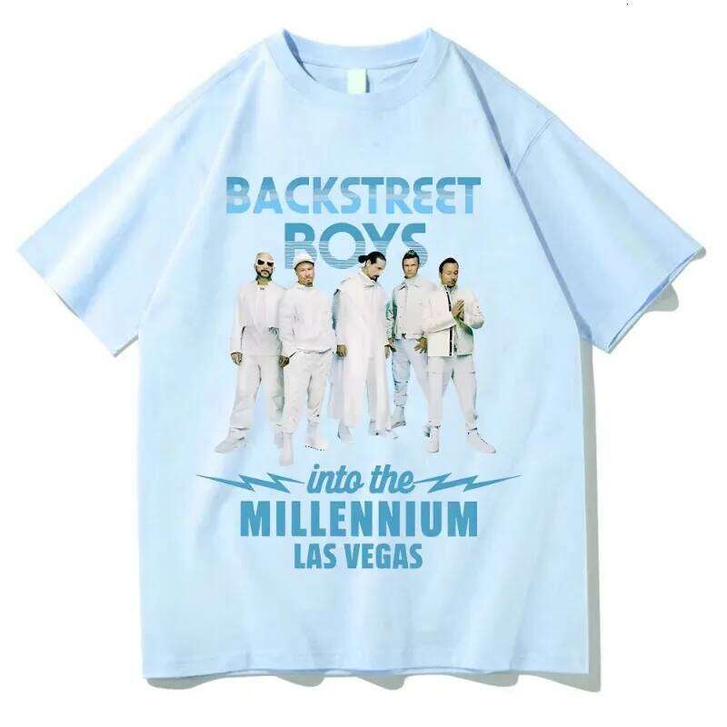 Backstreet Boys T-Shirts Y2K Fun Casual Cotton Gift Clothing Into The MILLENNIUM Vintage Tops Women Men Streetwear Tees C260225
