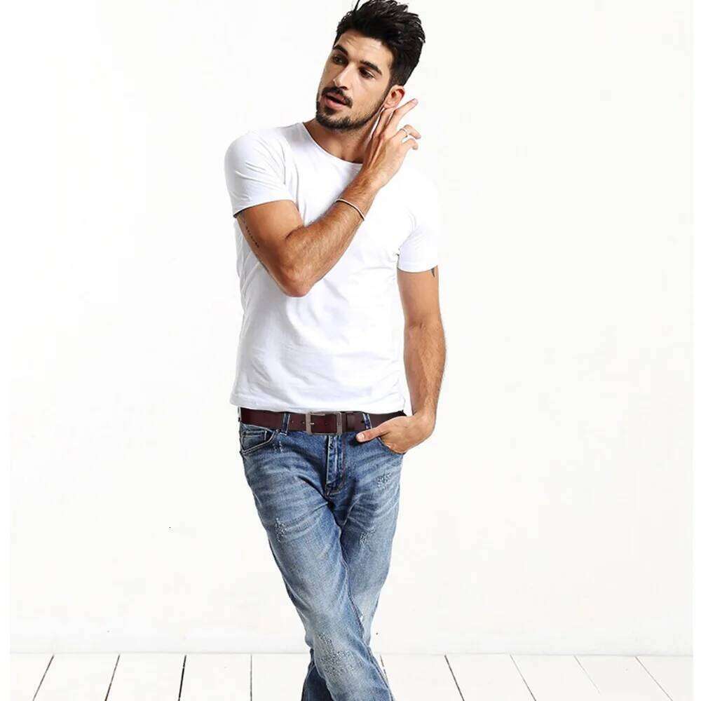 New Coolerfire genuine leather belts for men brand male pin buckle jeans Mens Belt Luxury Designer High Quality Leather belt Y260225