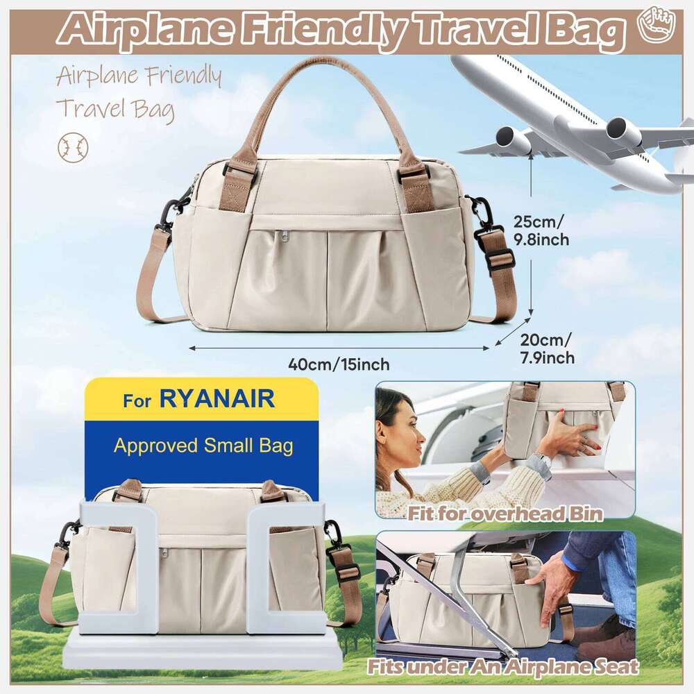 Ryanair 40x20x25 Cabin Carry-On, Luggage for tote Weekenders & Overnight Stays Storage Duffle Bag Travel Y260225