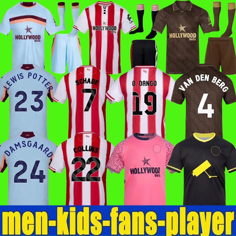 FC Soccer Jerseys 25 26 BFC Kits SCHADE THIAGO HENDERSON The Bees Football Shirts WISSA MBEUMO O.DANGO LEWIS POTTER Mens Shirt