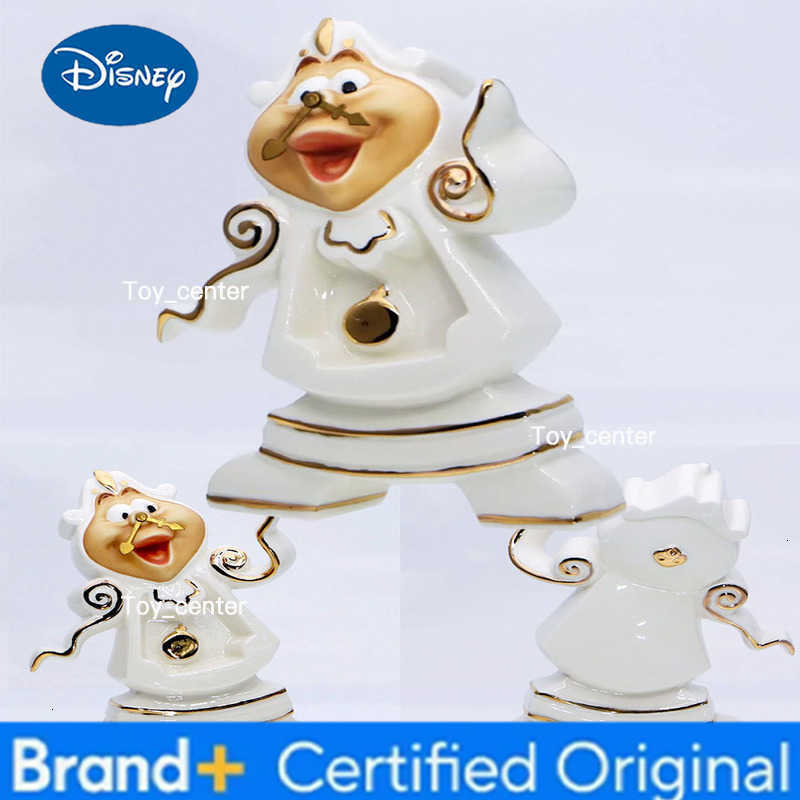 Disney Beauty and The Beast Ceramic Action Figures Chip Mrs Potts Hand-panted Teapot Teacup Set Jar Collection Ornaments Gifts H260225