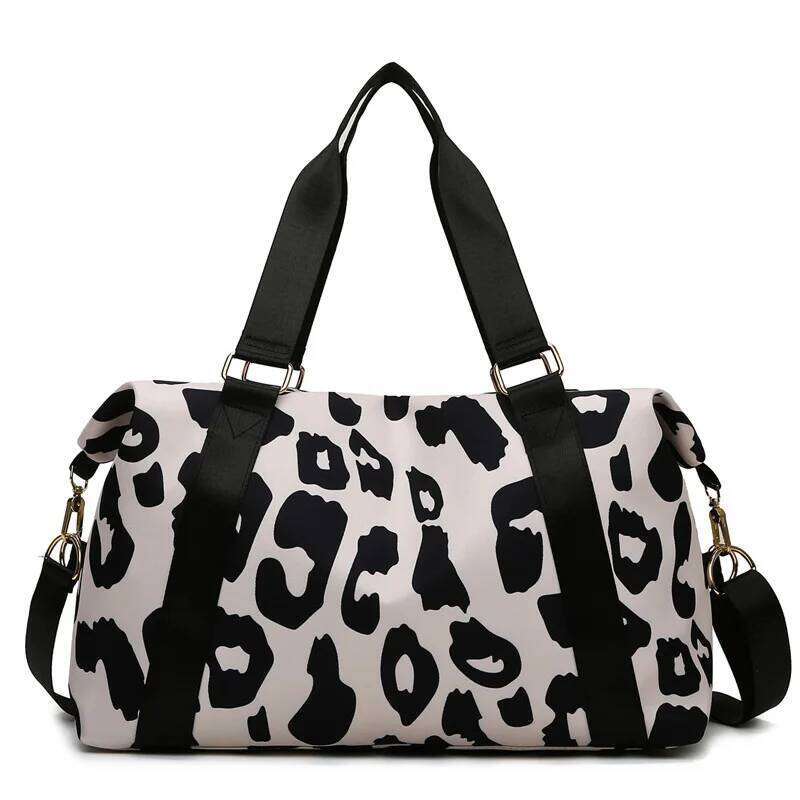 Women's Carry-On Travel with Animal Print Nylon Large Capacity Sports Gym Weekend Overnight Bag Carry on Luggage Y260225