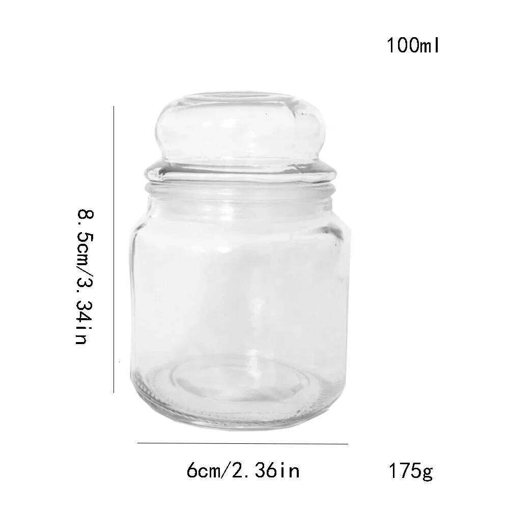 Empty Glass Candle Jar with Lid Customized Gravure Printing Luxury Holder Making Scented Candles for Valentine's Day H260225