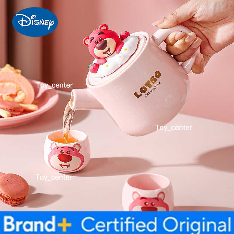 Disney Winnie The Pooh Lotso Teapot Set Cute Tea Making Afternoon Tea Companion Gift High Temperature Teapot Gift for Couples H260225
