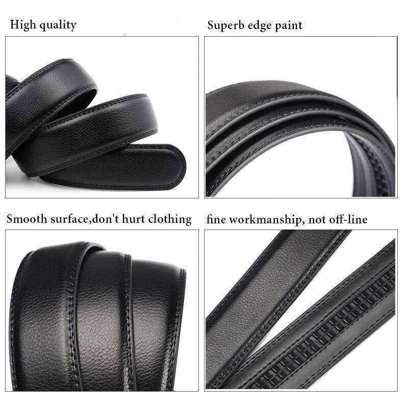Men's Automatic Buckle for Big Men, Extra Long Size 140 150 160 170cm, Oversized Faux Leather Dress Casual Belt Y260225