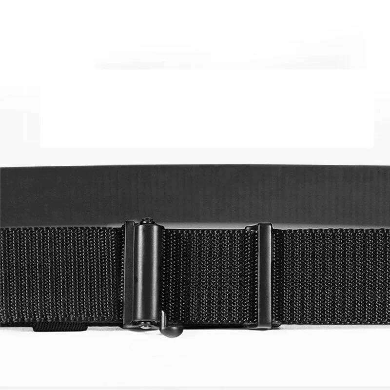 Casual Men's Nylon Woven Canvas Breathable Automatic Buckle For Men Outdoor Sports Strap Fashion Jeans Belt Y260225