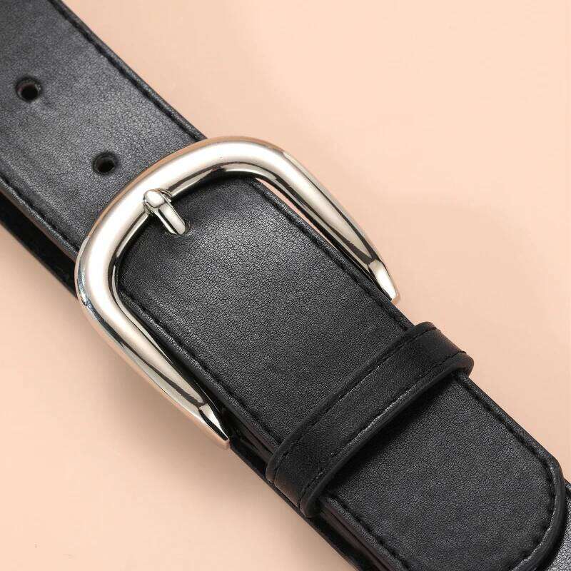 New Simple Women's Needle Buckle Versatile for Daily Use Korean Edition Ins Style White Fashion Decoration Jeans Belt Y260225