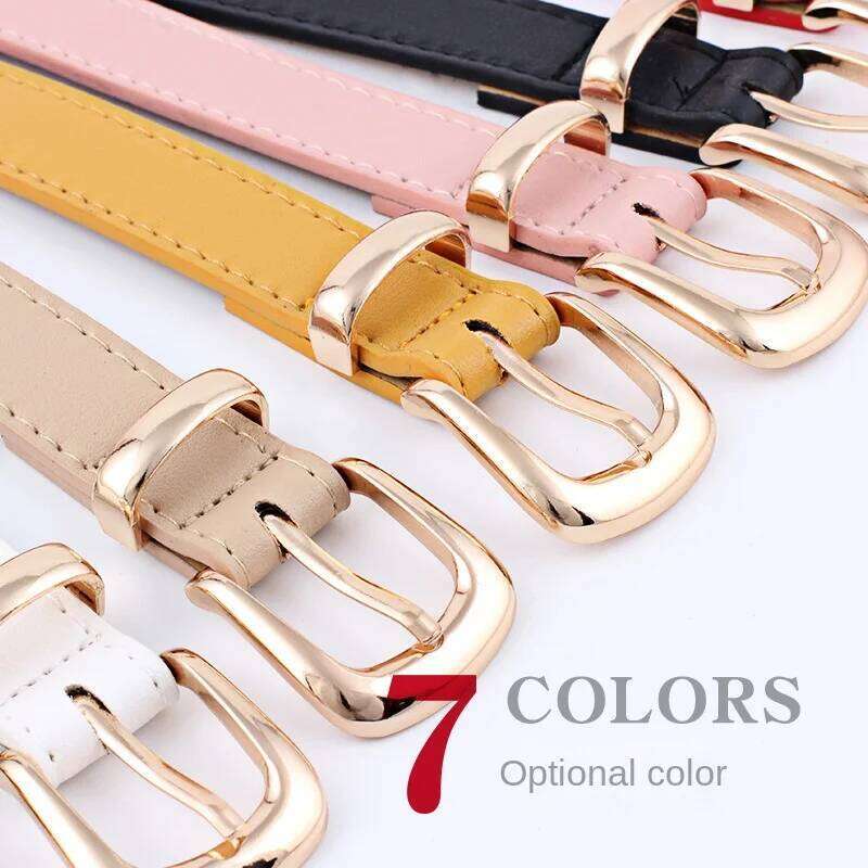 Women's Jeans Pants Dress Girls Fashion PU Leather European style Luxury Alloy gold/silver Buckle Waistband Belts for Lady Y260225