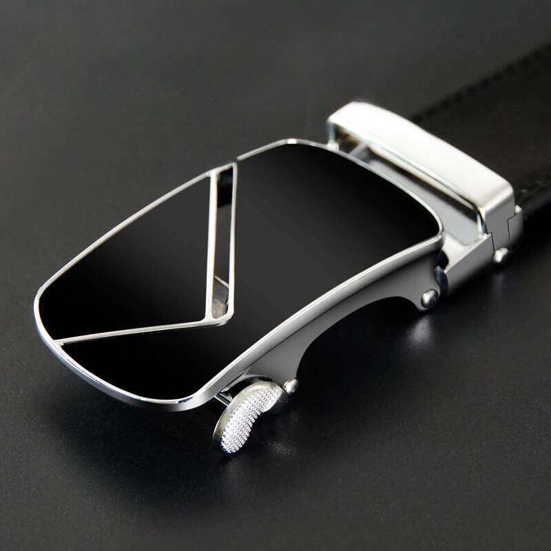 COWATHER Metal Cow Genuine Men's Belt Cowhide Belts for Men Automatic Buckle Male Strap Fashion Leather Straps Y260225