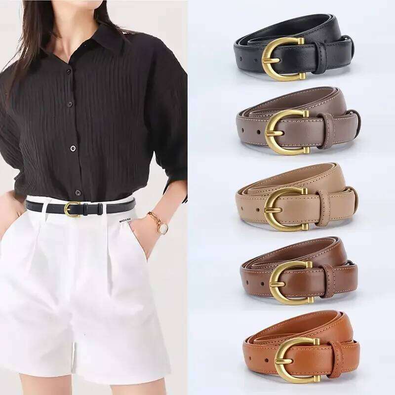 Women's Genuine Leather Belt - Soft, Crack-Resistant, Versatile, Suitable for Jeans and Dresses Y260225