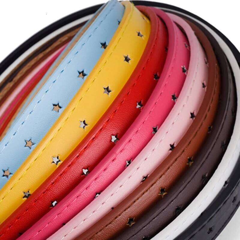 Harajuku Teens Belt with Alloy Star Buckle Light Luxurious Personality Waist Belts for Women Girls Coat Dress Y260225