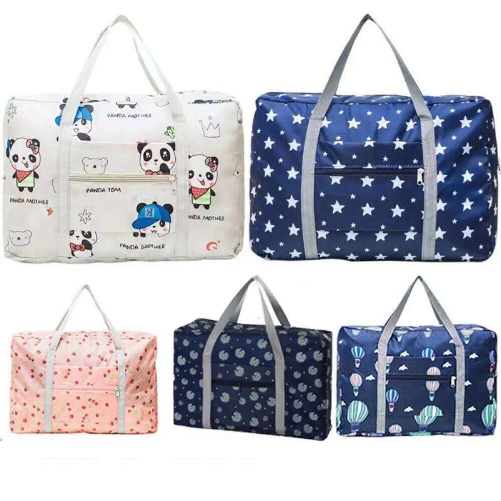 Large Capacity Carry-on Under The Seat Women Handbag Clothes Organizer Luggage Tote Foldable Travel Bag Y260225