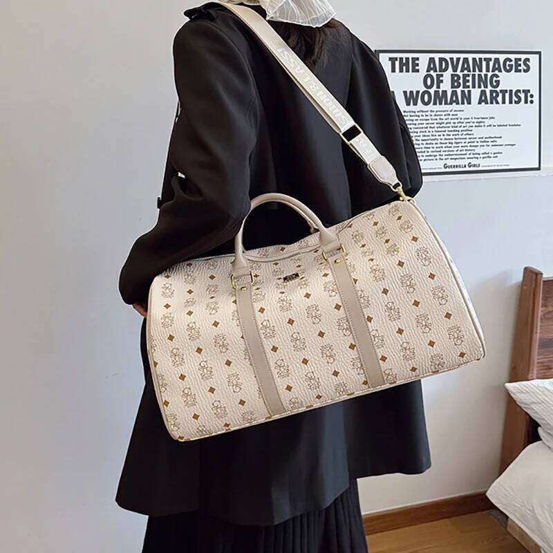 New Large Capacity PU Shoulder Independent Shoe Compartment Sports Fitness Short Distance Travel Storage Bag Y260225