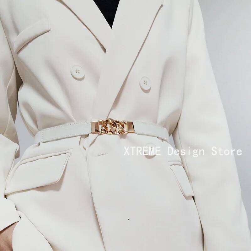 Women's Thin Belt Slim Decorative Shirt With Dress Multi-Ring Buckle High Elastic Atmosphere Summer New Style Y260225