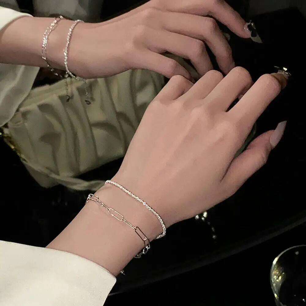 Delicate Trendy Fancy Exquisite Chain Bracelet With Captivating Shine Dazzling Hand Ornament Unique Z260225