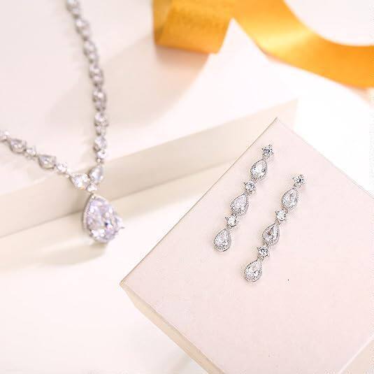 janekelly 4pcs Bridal Zirconia Full Jewelry Sets For Women Party Dubai Nigeria CZ Crystal Wedding Jewelry Sets 250430