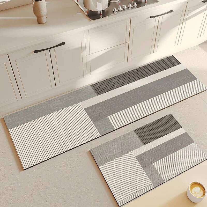 Super Absorbent Shower Bathroom Anti-Slip Carpet Rug Simple Kitchen Entrance Soft Door Bathtub Side Bath Mat Home Decor W260226