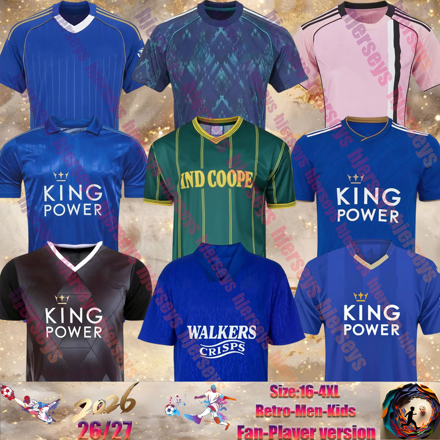 25 26 Leicester home away third cities Retro 1984 92 94 15 EL KHANNOUSS FAES DAKA VARDY MAVIDIDI DAKA Soccer Jerseys 2026 Vardy AYOZE Men uniform kids Football shirt Kit