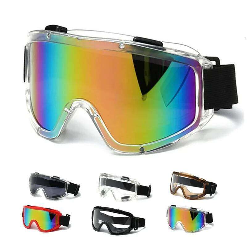 Winter Windproof Glasses Men Women Transparent Lenses Motorcycle Goggles For Dirt Bike Ski Snowmobile Snowboard Z260225