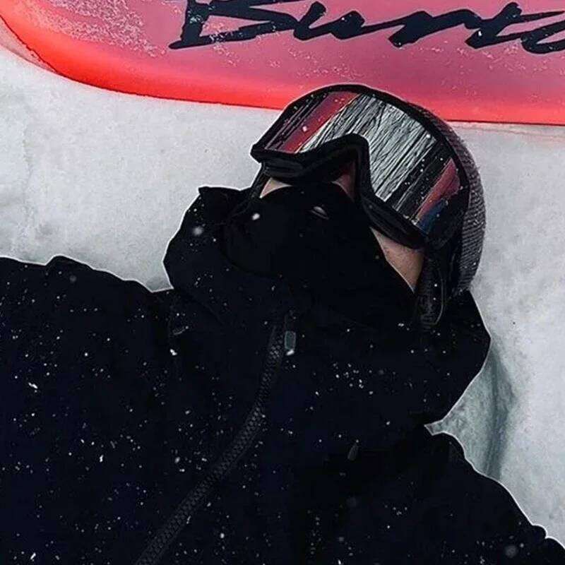 Windproof Winter Glasses Men and Women Anti-Fog Ski Sunglasses Snow Goggles Ideal for Mountaineering Motorcycle Riding Z260225