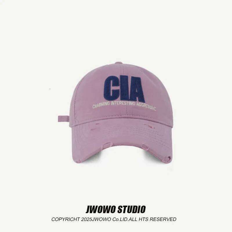 CIA Letter Embroidery Cap Men Women Spring Summer Cotton Unisex Baseball Snapback Hat Hip Hop Trucker Sun Shade Caps Z260226