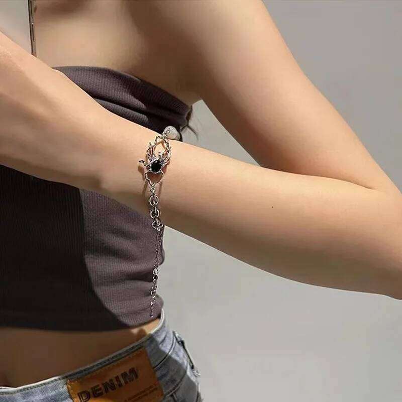 1Pcs High Quality Stainless Steel Spider Bead Splicing Bracelets For Men Women Link Chain Layered Pulseras Unisex Jewelry Gifts Z260225