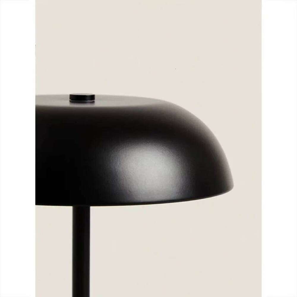 Mushroom Table Touch Control 3-Color Dimmable LED Desk Light, Cordless Rechargeable Eye-Caring Bedside Lamp, Moder H260225
