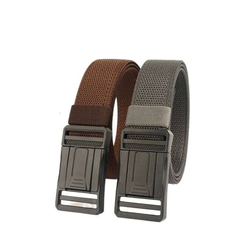2024 New Tactical Military Fans Outdoor Training Sports Casual Elastic Nylon Woven Belt for Men Y260225