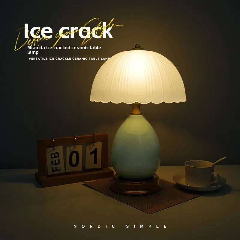 Simple Modern Bedside Light Luxury American Ceramic Master Bedroom Decorative Table Warm Romantic Living Room Lamp H260225