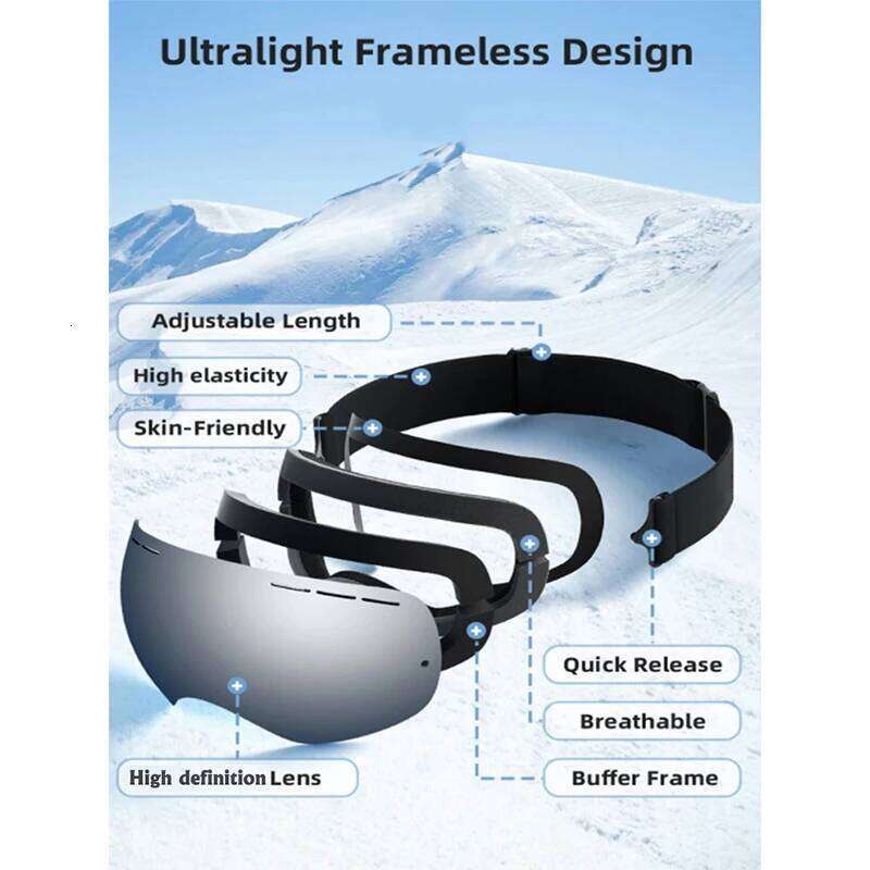 Ski Cycling Wind Goggles Protection Glasses for Men Womens Snowboard Practice Alpine Skis Outdoor Adventures Z260225