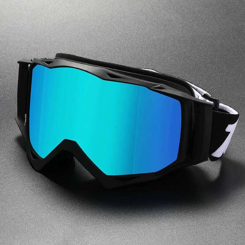Downhill skiing mountain bike helmet goggle ski goggles, off-road real film anti-fog riding goggles Z260225
