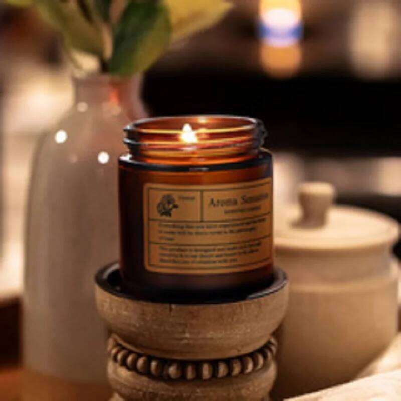 Smokeless soy wax can be lit 30 hours. It is suitable for emergency situations, aromatherapy, and lighting purposes. W260226