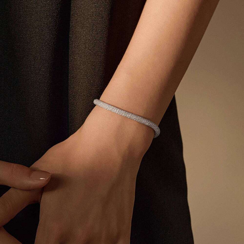 MODIAN 925 Sterling Silver Shinning Reticular Full Zirconia Weave Bracelet Exquisite Party Bracelets For Women Fine Jewelry Z260225