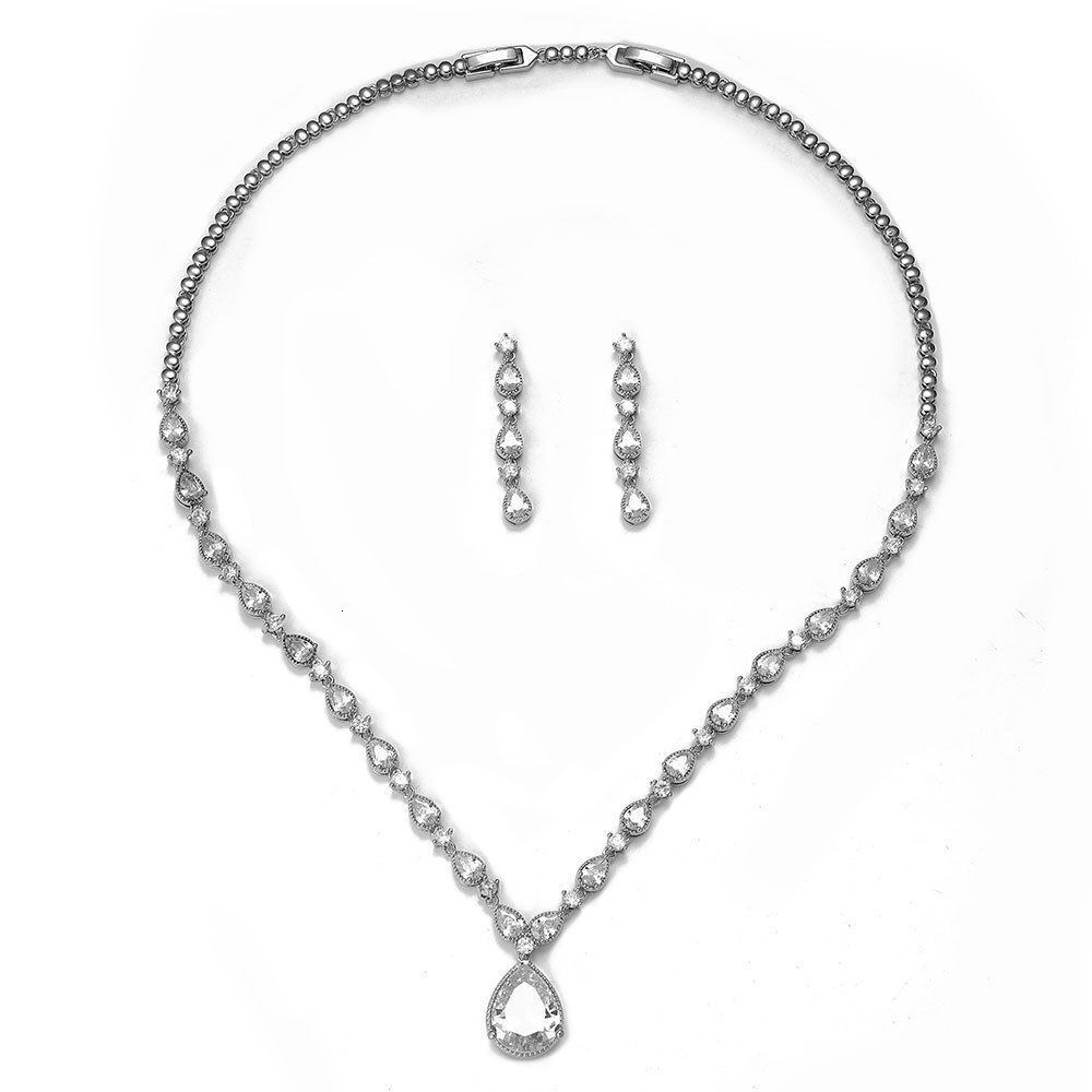 janekelly 4pcs Bridal Zirconia Full Jewelry Sets For Women Party Dubai Nigeria CZ Crystal Wedding Jewelry Sets 250430