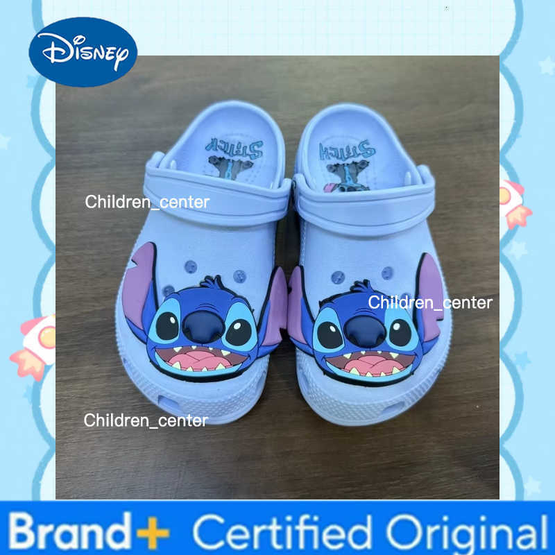 Disney Cartoon Blue Stitch Shoes Beach Shoes Slippers Sandals Non-Slip Breathable Wear-Resistant No Children Slippers H260226
