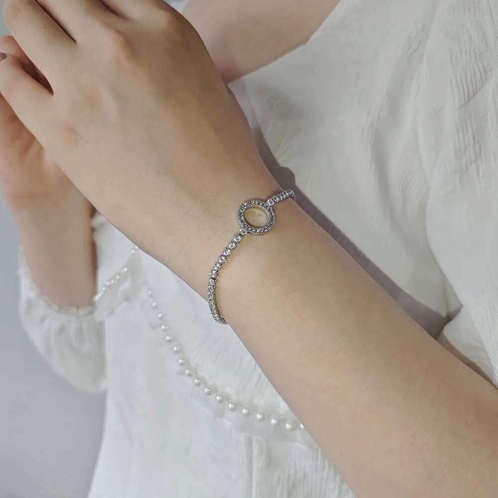 Moonso Unique Design Princess Bracelet Bangle for Women Anniversary Gift Jewelry Wholesale Free Shipping Items S8247 Z260225