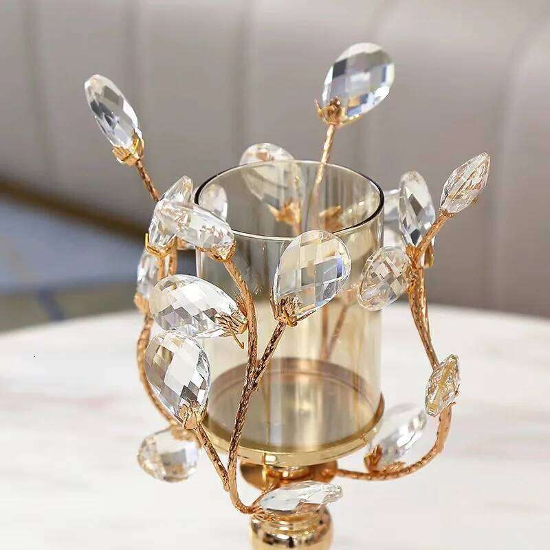 Luxury Crafts Home Hotel Desktop Christmas Candlestick Decor W260226