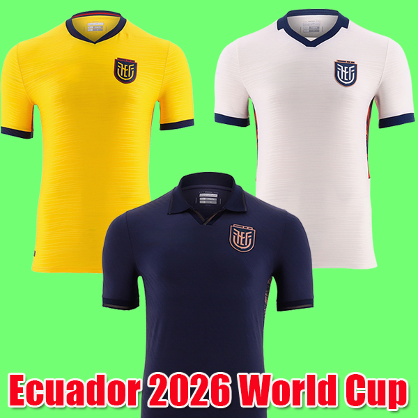 Ecuador 2026 World Cup Home Away Third soccer jersey men kids football shirt 26 27 Centenary Hincapie Paez M.CAICEDO PACHO kit sets
