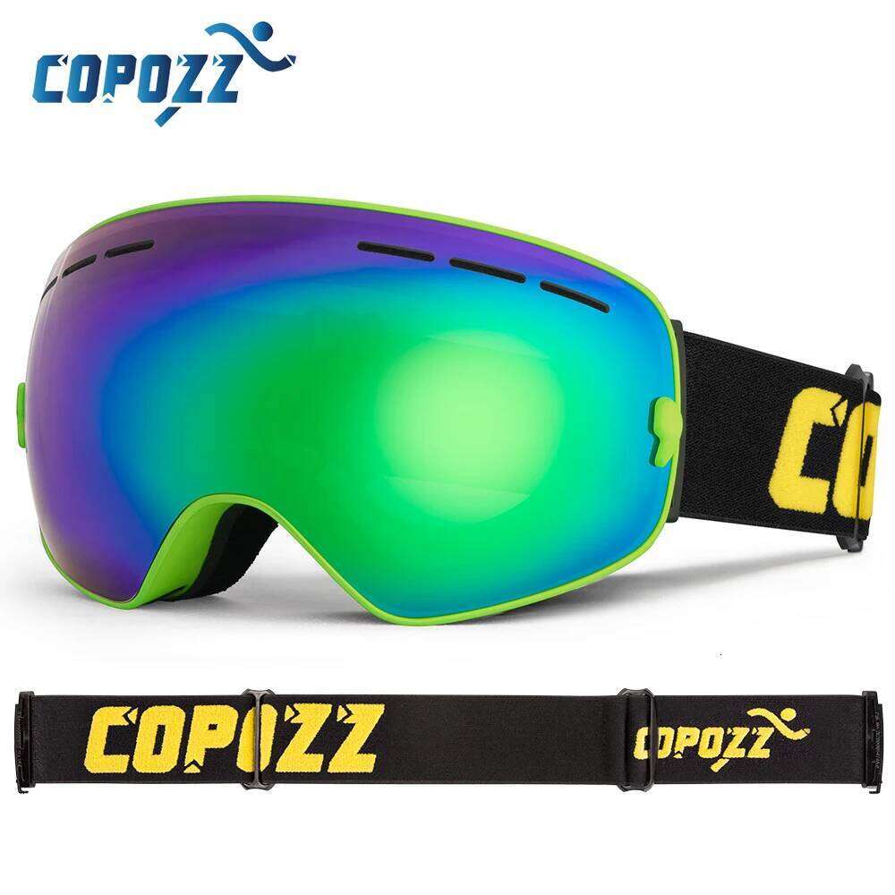 COPOZZ Brand Professional Double Layers Lens Anti-fog UV400 Big Ski Glasses Skiing Snowboard Men Women Snow Goggles Z260225
