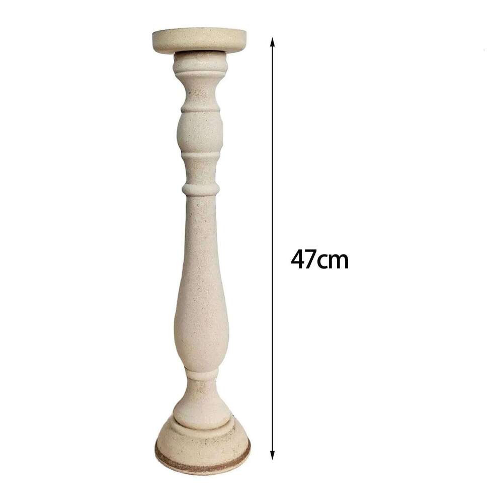 Wooden Candlestick Stand Photo Props Decoration Candelabra Centerpiece Craft Candle Holder Roman Pillar for Wedding Living Room W260226