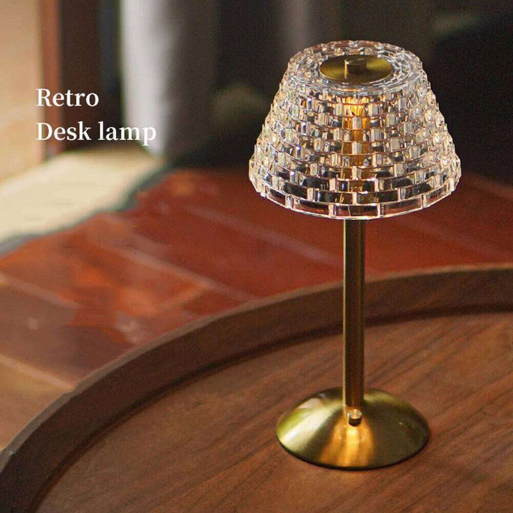 Desk Night Lights 3 Colors LED Touch Table Lamp Dimmable Rechargeable Romantic Wireless Creative Acrylic for Bedroom Living Room H260225